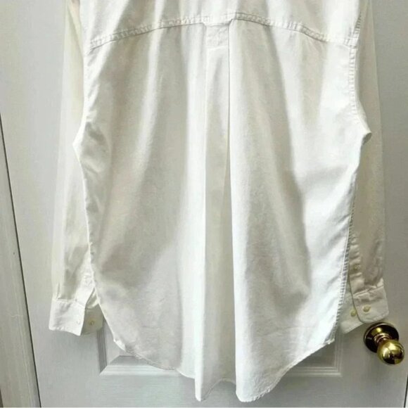 Northern Spirit Men’s Button Down Shirt Cotton Long Sleeve Classic White Medium - Picture 8 of 15